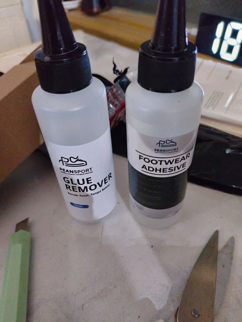 Testimoni pembeli: sol sepatu lepas berhasil direkatkan dengan Peansport